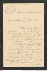 Nachlass Franz Steindachner, Brief von C. Heller; C. Kersten & Co. an Franz Steindachner (20.04.1909), Inv.Nr. 212.04, Seite 1